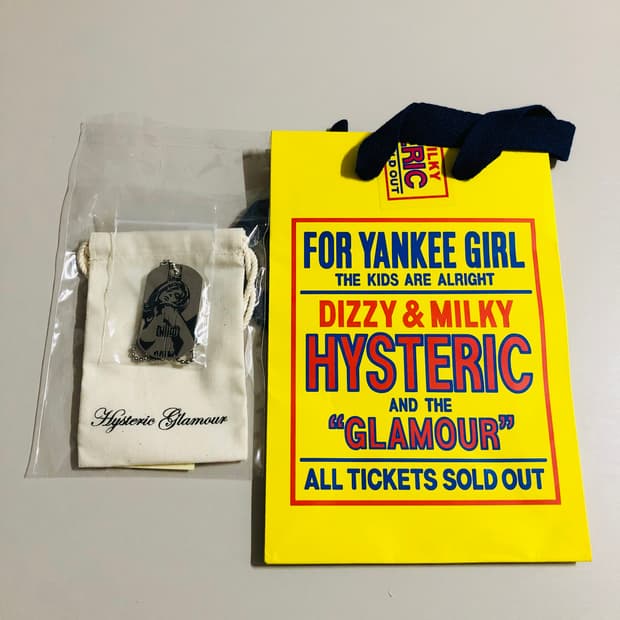 히스테릭글래머 기타 걸 볼 체인 목걸이