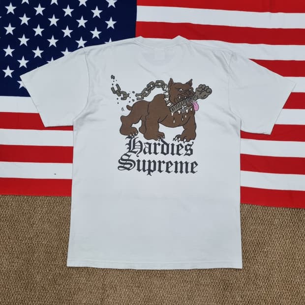 Supreme 슈프림 X 하디스 도그 티셔츠