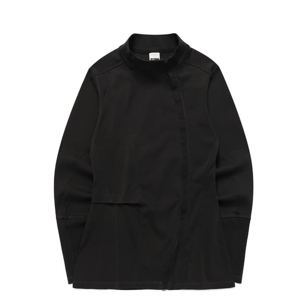 SYMM Side Tuck Rib Top 블랙 사이즈 2