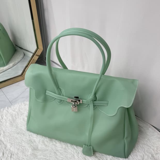 (바로배송) 키키 젤리버킨백 민트 새상품💚