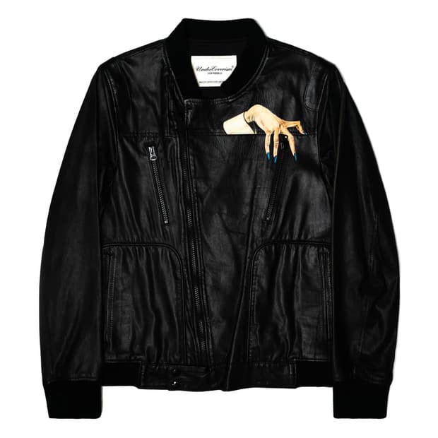 언더커버 one off 핸드 레더자켓