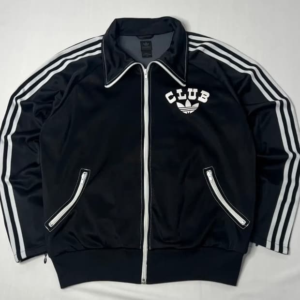 아디다스 올드스쿨 클럽 져지 집업 트랙탑