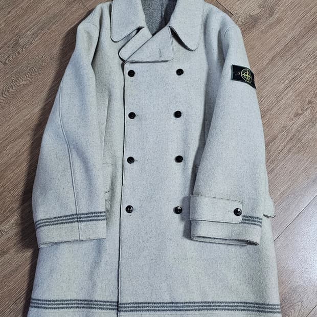 스톤아일랜드 aw1995 아카이브 그린엣지 울 피코트