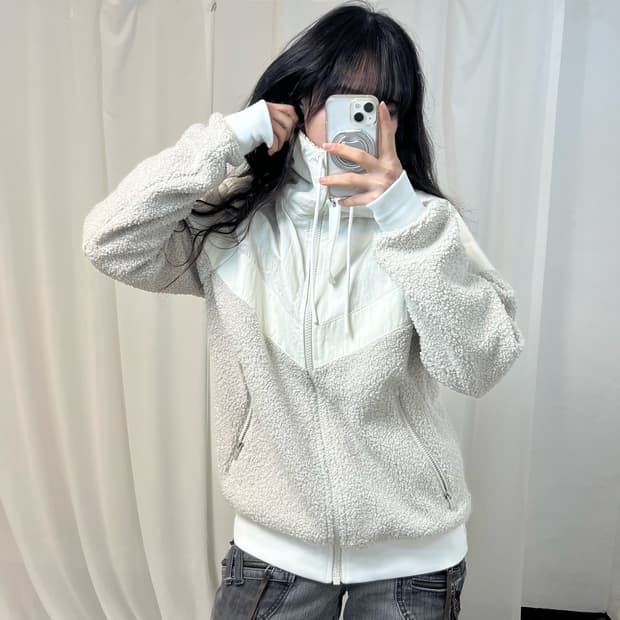 Nike NSW White Windrunner Fleece