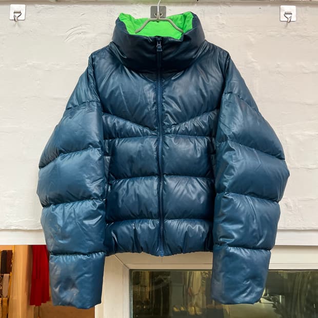 Nike NSW 덕다운 푸퍼 숏패딩 블루 Women L