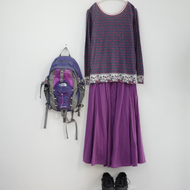 Niko and… purple flare Skirt