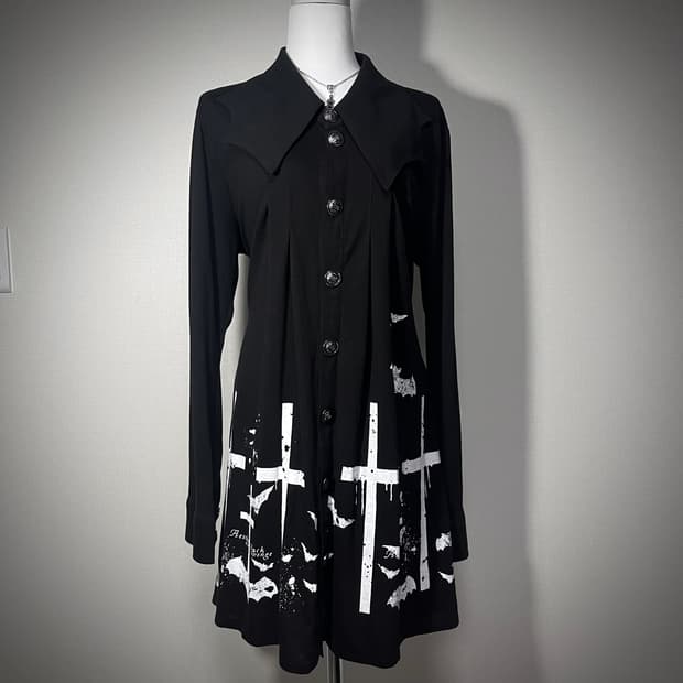 sexpot revenge 고딕 고스펑크 십자가 원피스 고스로리