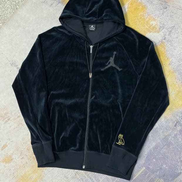 조던 드레이크ovo 벨루어 벨벳 후드집업 