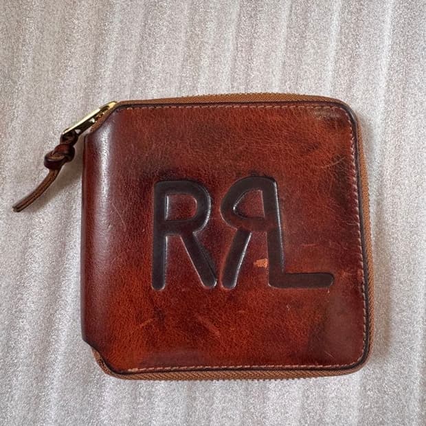 RRL 렌치로고 지퍼지갑