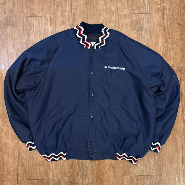 빈티지 네이비 블루종 자켓