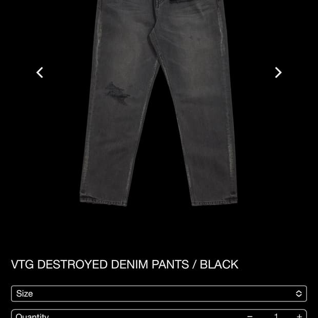 헤리티지플로스 알프레드 데님 바지 m