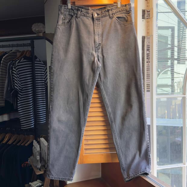 90s 리바이스 550 흑청 데님팬츠 W36 L32