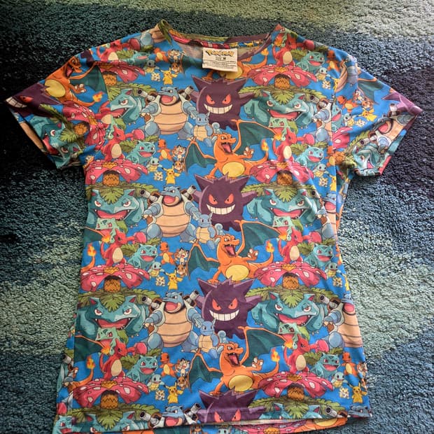 포켓몬스털 공식 오리지놜 반팔 티샷츠 티셔츠