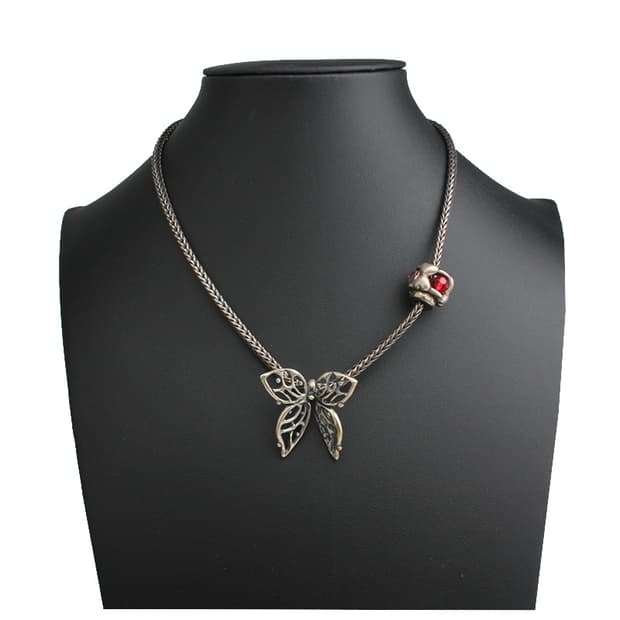 925실버 나비 참 목걸이