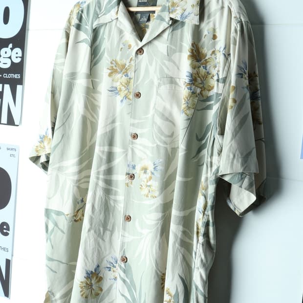 (XL-3XL) 아일랜드 헤븐 반팔셔츠 남방 90S 년대-H35047