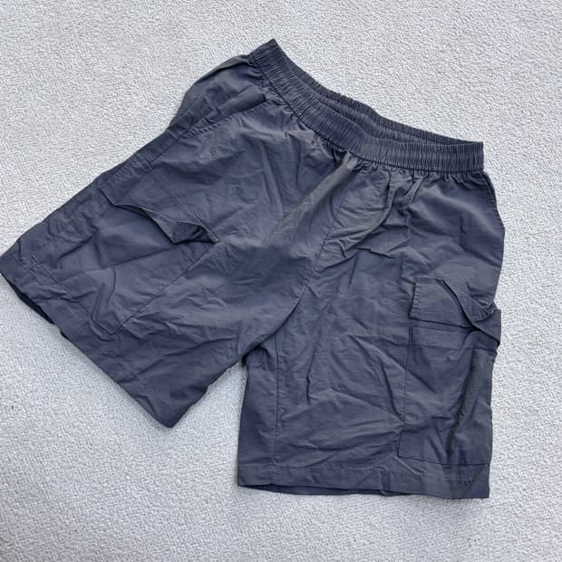 F 빈티지 나일론 반바지 (오염확인) 0406E