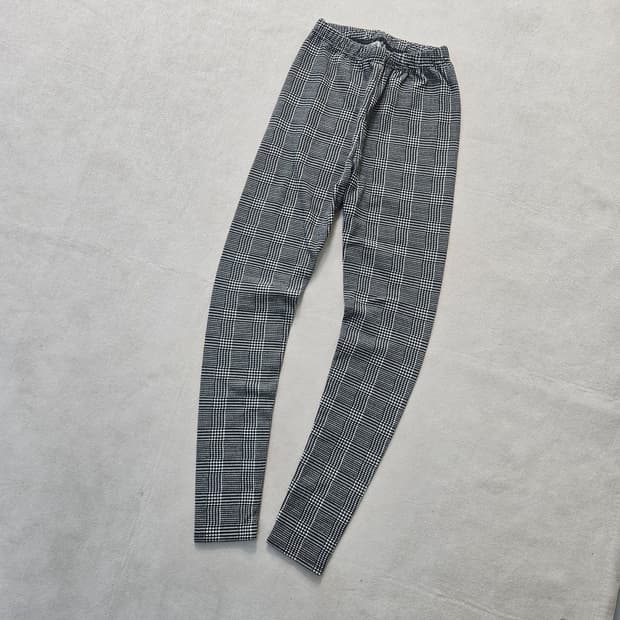 실측확인 JNB 여성 체크패턴 레깅스 0403Y