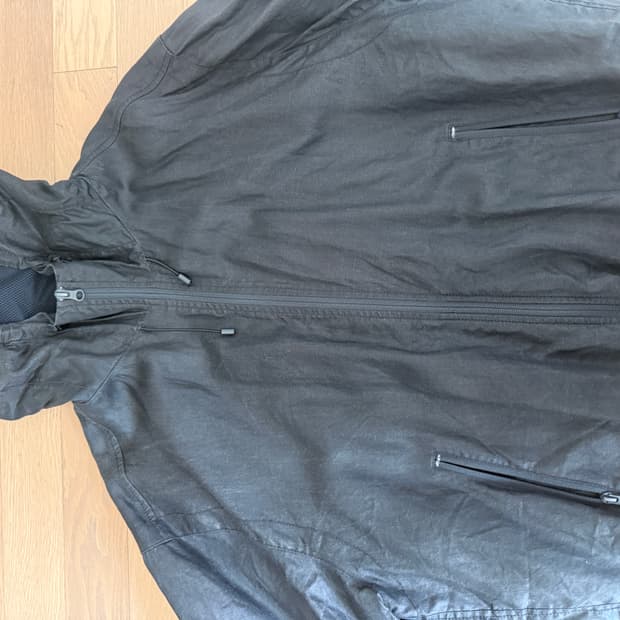 쿠어 코팅 린넨 후디드 점퍼 판매합니다. Xl