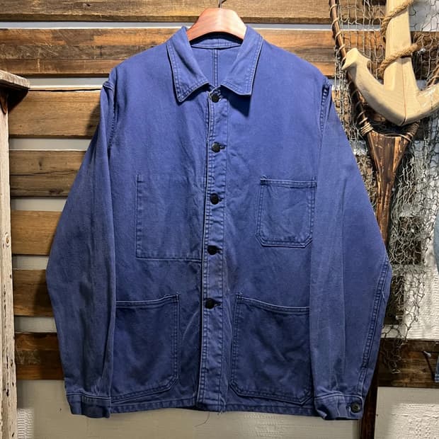 [L]90's 빈티지 워싱 3포켓 프렌치 워크 자켓
