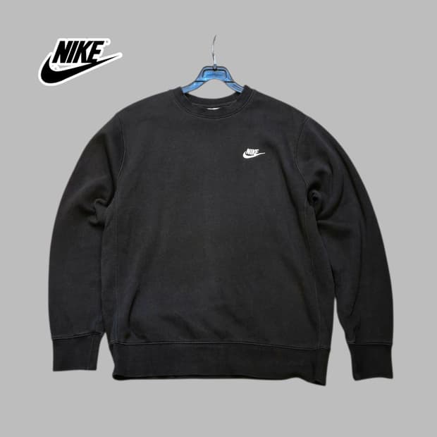 M 나이키 블랙 맨투맨 