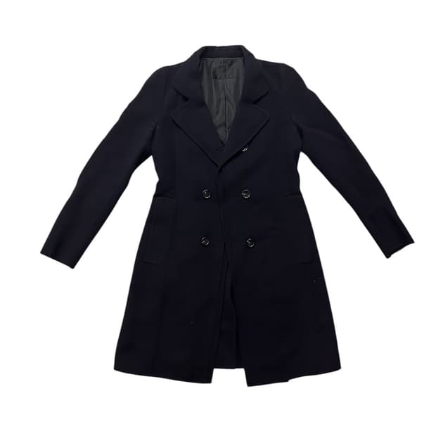 시스템 SYSTEM 더블브레스트 울 코트 