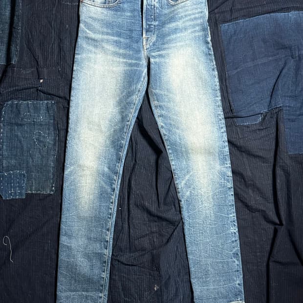 R.R.L 레이디 스트레치 셀비지 스트레이트 레그 셀비지 데님 진 25