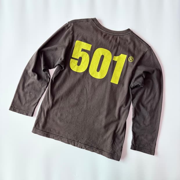 리바이스  '501 LIVE UNBUTTONED' 롱 슬리브 티셔츠