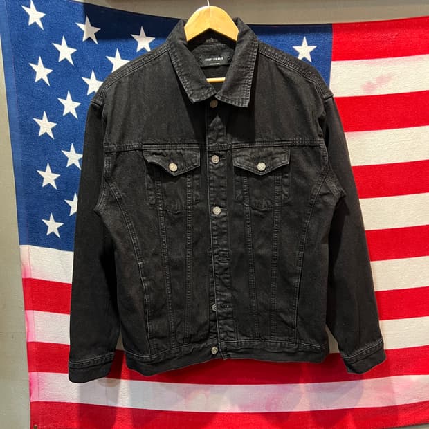 86ROAD 블랙 데님 자켓