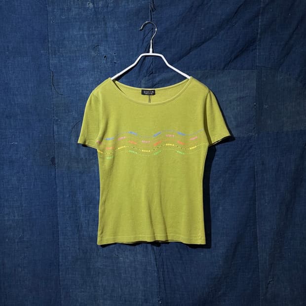 44-55 ) SONIA RYKIEL Wave Logo Tee