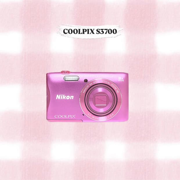 니콘 쿨픽스 S3700 핑크 빈티지디카