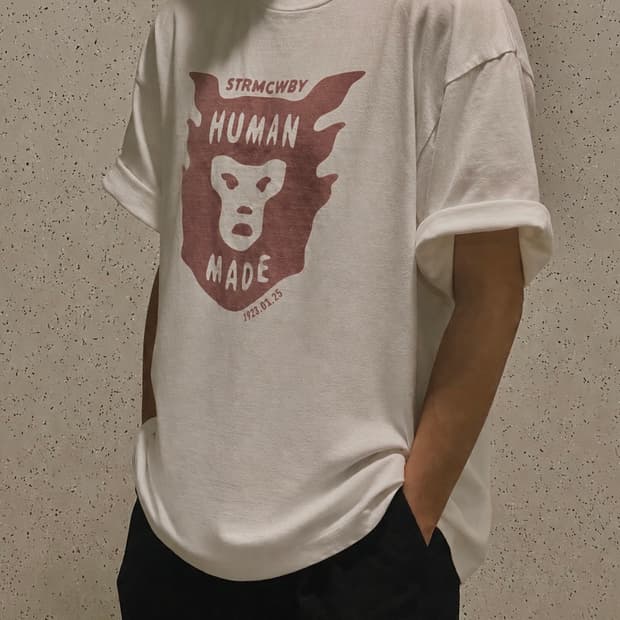 휴먼메이드 페이스 티셔츠