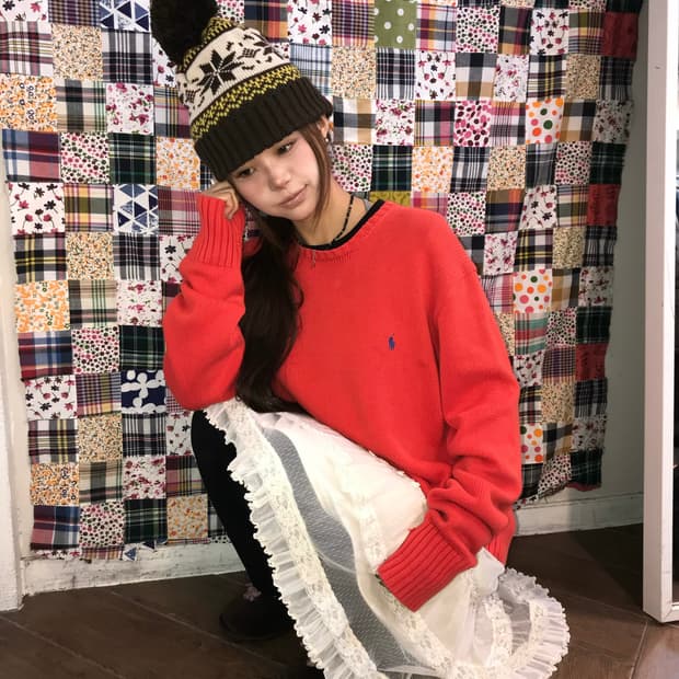 🐻🧡폴로 랄프로렌 오렌지 코튼 니트 🐻🧡