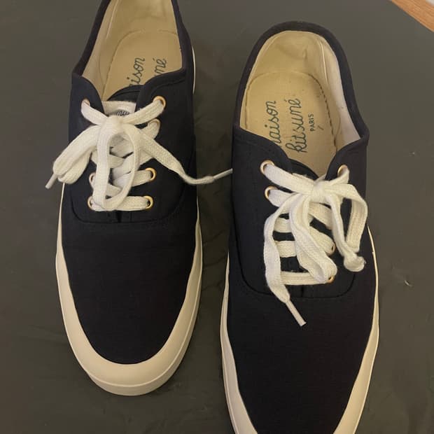 [새상품급] 메종키츠네 슬립온/캔버스 스니커즈