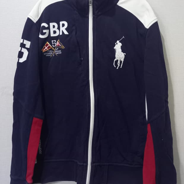 폴로 POLO 랄프로렌 GBR 빅포니 로고 레이싱 집업 자켓 105/XL