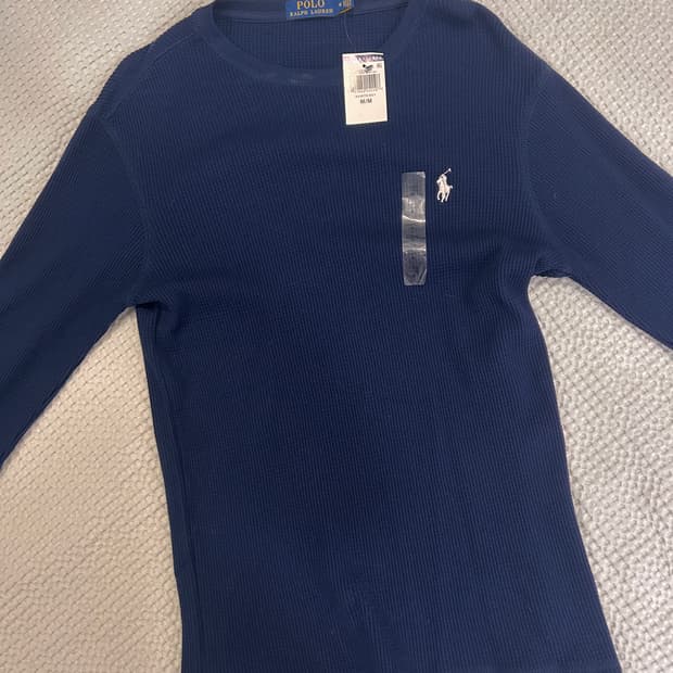 폴로 와플 맨투맨 M 