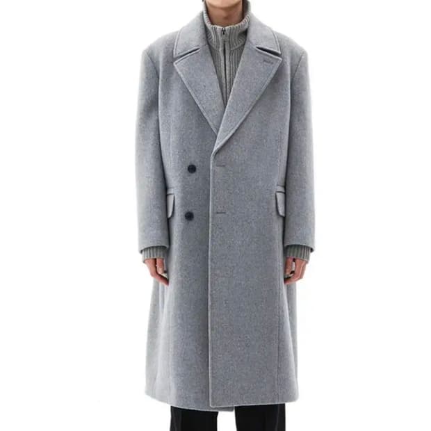 [110]일꼬르소 깡 콜라보 그레이 대디핏 반더블 맥시 코트