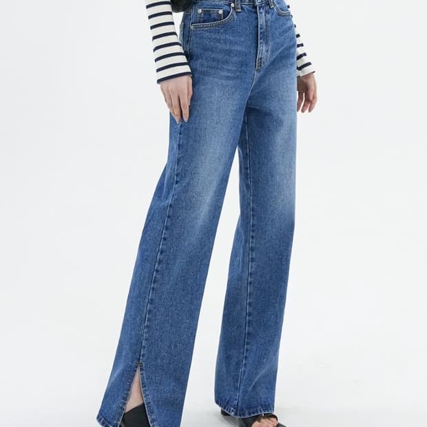 어반드레스 slit denim pants BLUE 데님 청바지 S & M