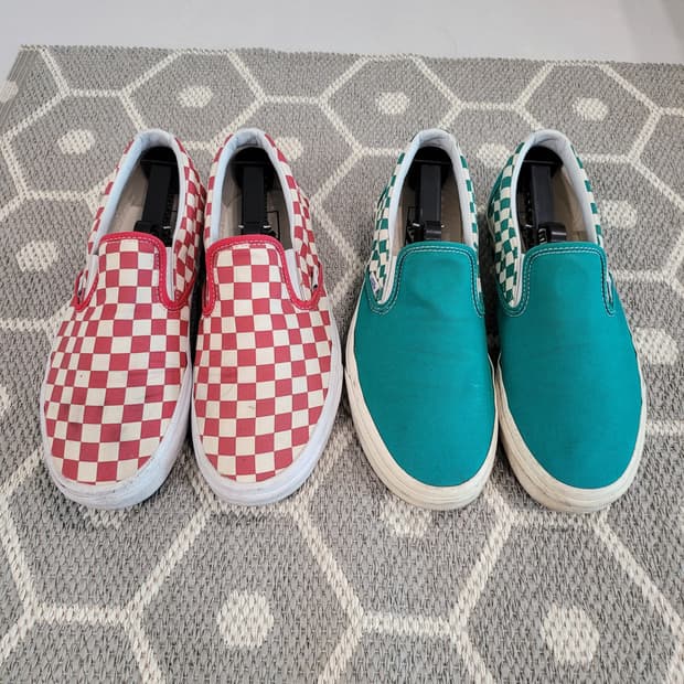 내 발끝의 클래식, 반스 체커보드 & 사이드월 슬립온 (US10/280)