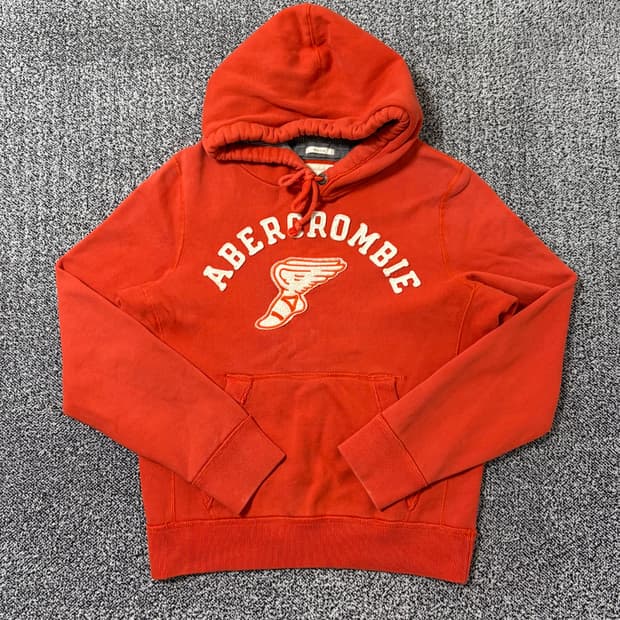 빈티지9. 아베크롬비 오렌지 기모 후드티셔츠