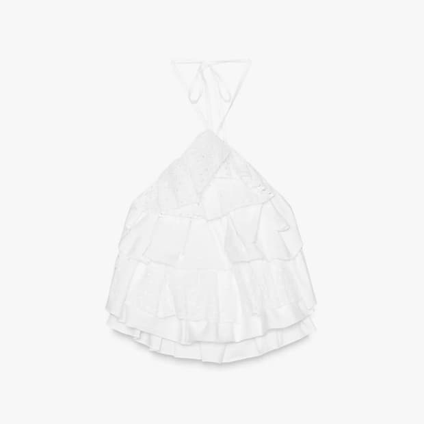 자라 홀터넥 프릴 탑