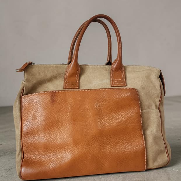 인터메조 빈티지 가죽 브리프케이스