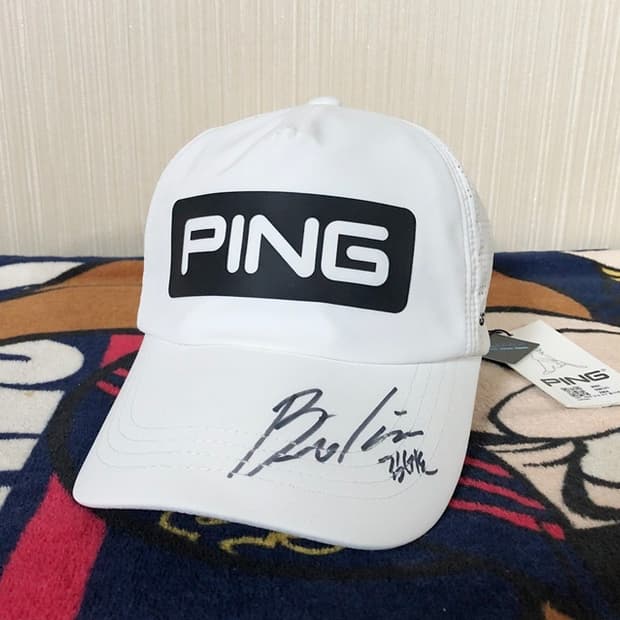 제41회 GS칼텍스 매경오픈 핑(PING)골프 김비오프로 싸인모자