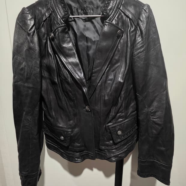 CALLIA 여성 양가죽 자켓 블랙55