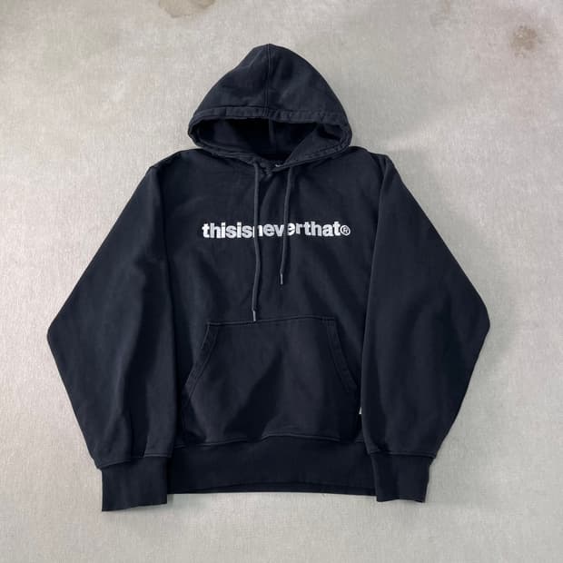 100 디스이즈네버댓 빅로고 후드티