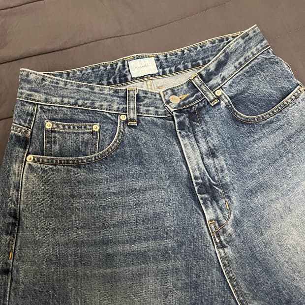 유스 와이드 데님 팬츠 - M(Long) W32 L32