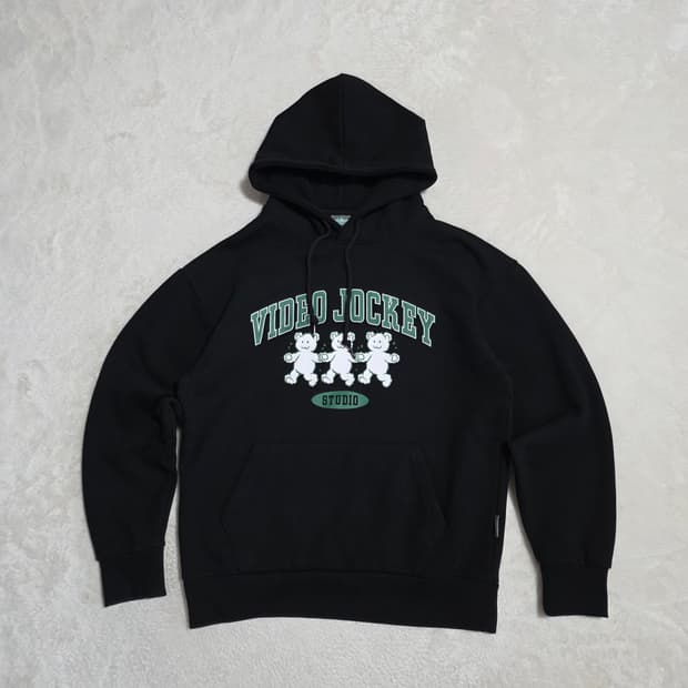 (M)비디오자키 곰돌이 후드티