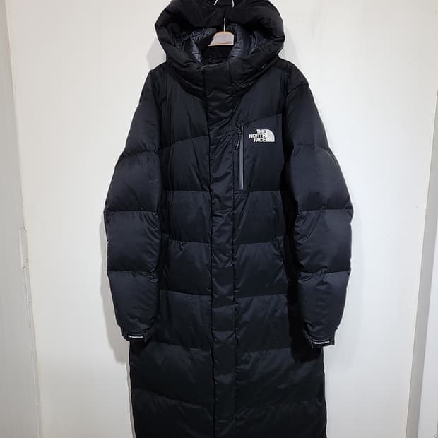 (XL) 노스페이스 오리털 롱패딩 다운코트 블랙 후드 패딩코트 