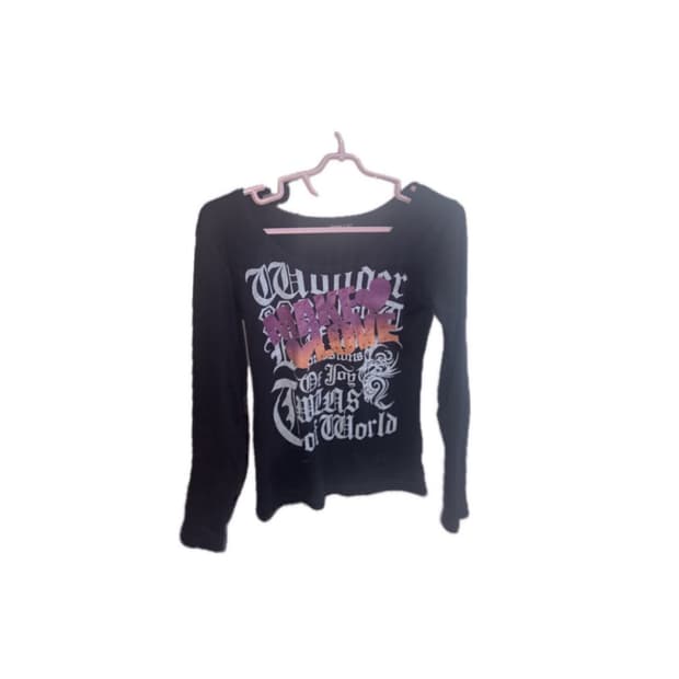 딱붙핏!) 빈티지 펑크 블랙 롱슬리브🖤