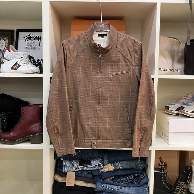 VTG 빈티지 체크 자켓 M