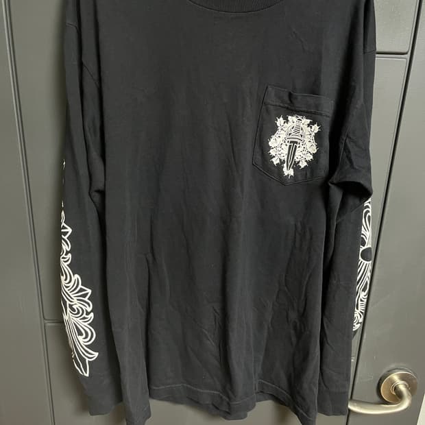 크롬하츠 90s 플로랄 롱슬리브 M